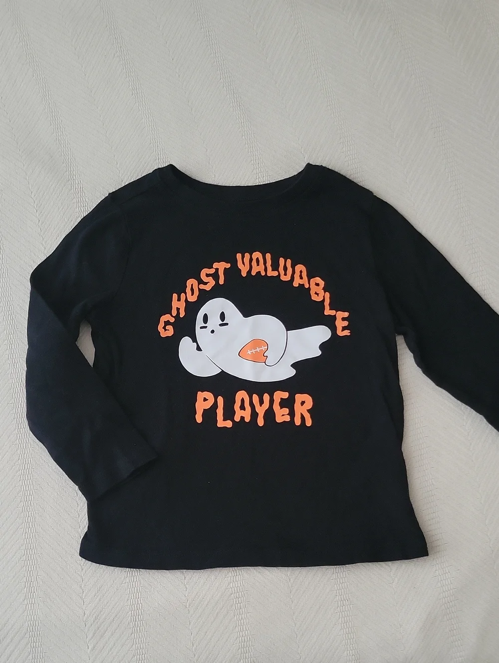 Old Navy Black Long-Sleeve Ghost Valuable Player Tee